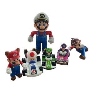 Mixed Super Mario Bros. Figure Lot of 6 Jakks Pacific Hot Wheels McDonald’s